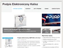 Tablet Screenshot of podpiselektroniczny.kalisz.pl