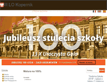 Tablet Screenshot of kopernik.kalisz.pl