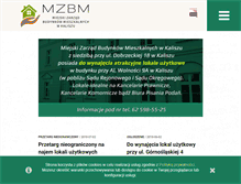 Tablet Screenshot of mzbm.kalisz.pl