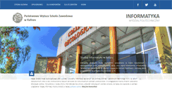 Desktop Screenshot of informatyka.pwsz.kalisz.pl