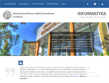 Tablet Screenshot of informatyka.pwsz.kalisz.pl