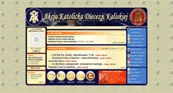 Desktop Screenshot of akcjakatolicka.kalisz.pl